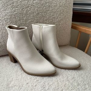 Target white croc booties